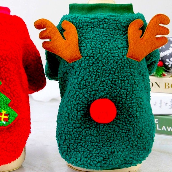 Dog Christmas Sweater - Rudolph the Red Nosed Reindeer. Size S - Picture 2 of 3